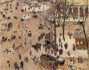 Camille Pissarro La Place du Theatre Franqais France oil painting reproduction